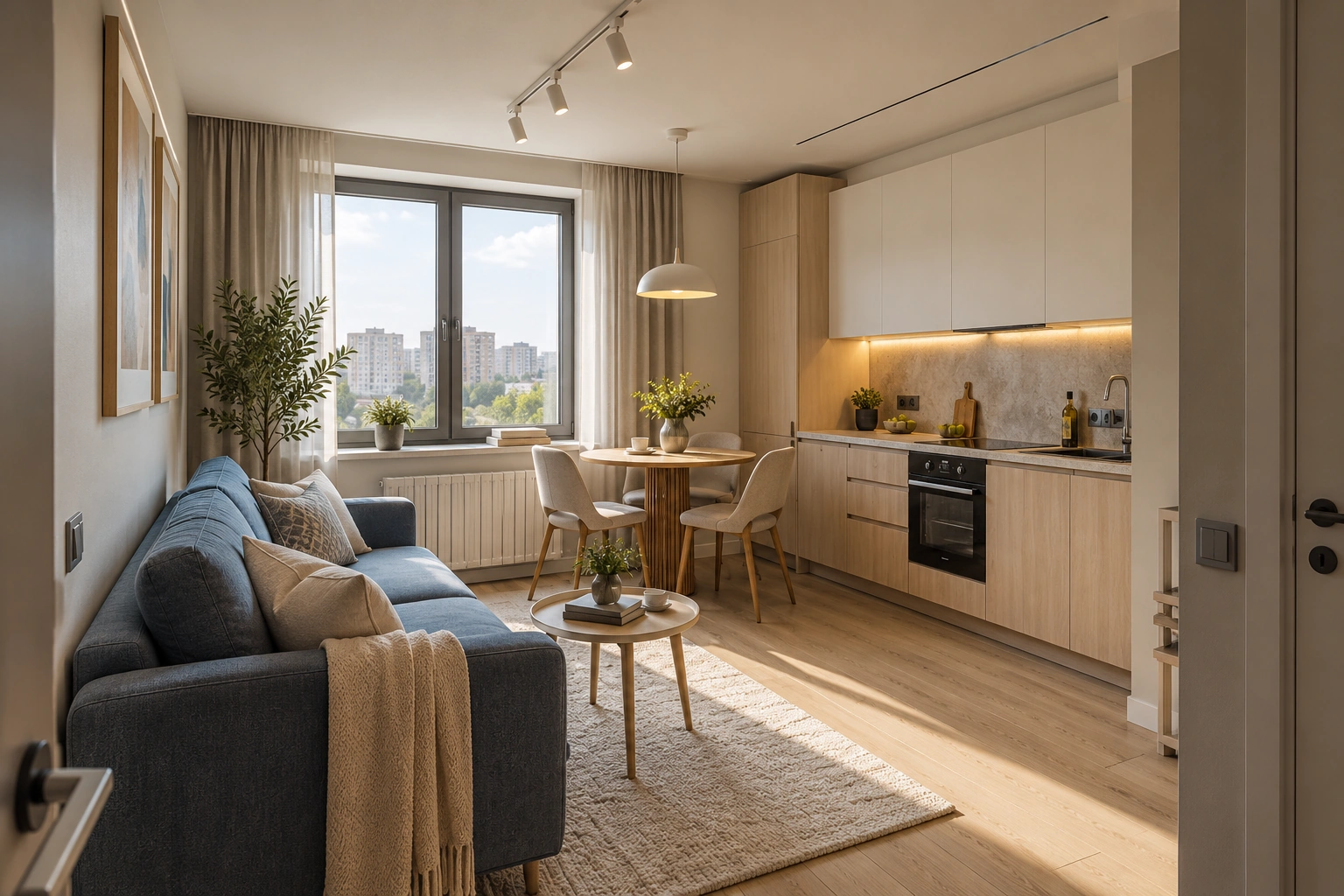 Квартира 40 м² — рендер интерьера